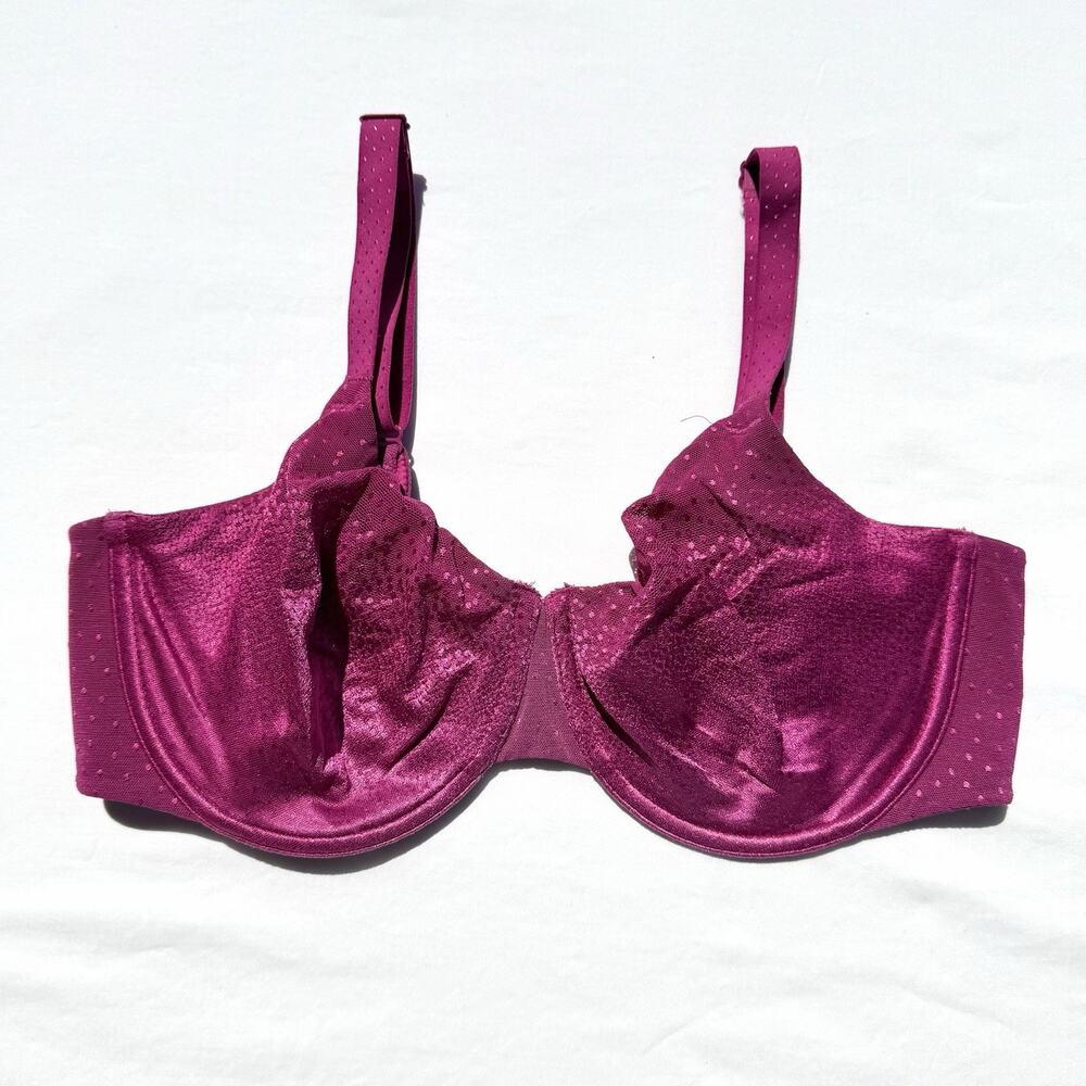 Wacoal Back Appeal Underwire Bra 36DD Magenta Pink 855303